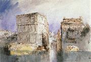 Joseph Mallord William Turner Canal France oil painting artist